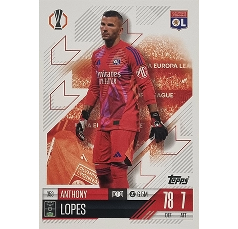 Topps Champions League Match Attax 2024/2025 / 353 Anthony Lopes