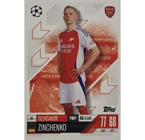 Topps Champions League Match Attax 2024/2025 / 036 Oleksandor Zinchenko