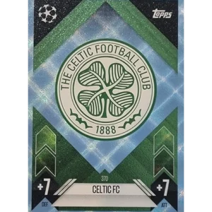 Topps Champions League Match Attax 2024/2025 / 370 Celtic Glasgow Logo / Blau Parallel