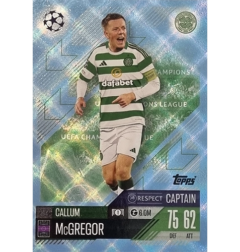 Topps Champions League Match Attax 2024/2025 / 374 Callum McGregor / Blau Parallel