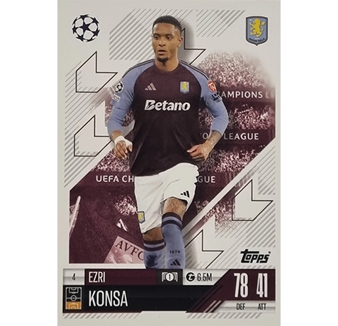 Topps Champions League Match Attax 2024/2025 / 004 Ezri Konsa