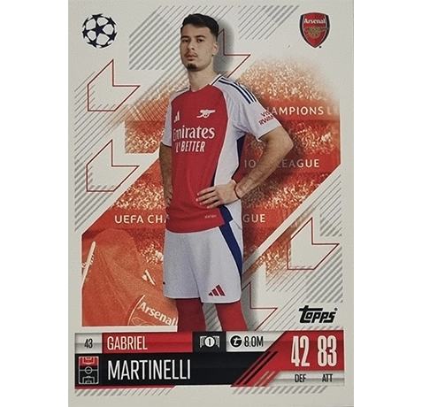 Topps Champions League Match Attax 2024/2025 / 043 Gabriel Martinelli