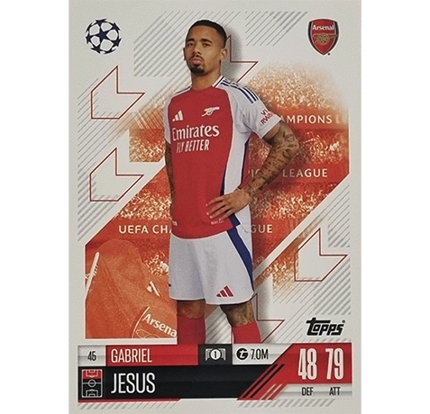 Topps Champions League Match Attax 2024/2025 / 045 Gabriel Jesus