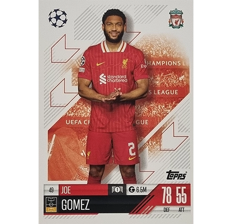 Topps Champions League Match Attax 2024/2025 / 049 Joe Gomez