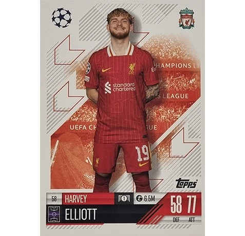 Topps Champions League Match Attax 2024/2025 / 058 Harvey Elliott