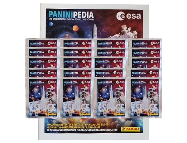 PaniniPedia Space Sticker / 1x Stickeralbum inkl 20x Stickertüten