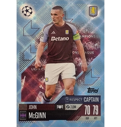 Topps Champions League Match Attax 2024/2025 / 006 John McGinn / Blau Parallel