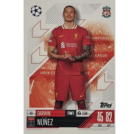 Topps Champions League Match Attax 2024/2025 / 063 Darwin Nunez