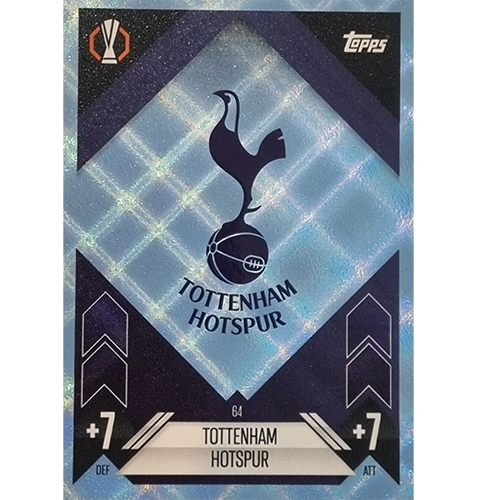 Topps Champions League Match Attax 2024/2025 / 064 Tottenham Logo / Blau Parallel