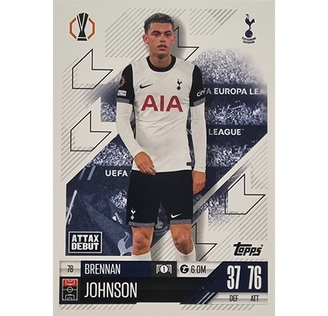 Topps Champions League Match Attax 2024/2025 / 078 Brennan Johnson