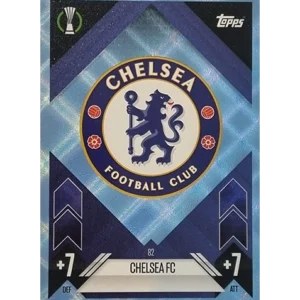 Topps Champions League Match Attax 2024/2025 / 082 Chelsea Logo / Blau Parallel