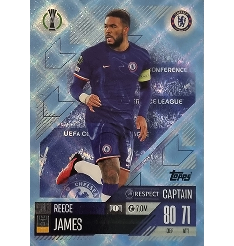 Topps Champions League Match Attax 2024/2025 / 088 Reece James / Blau Parallel