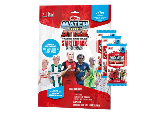 Topps Bundesliga Match Attax 2024/25 / 1x Starterpack inkl 3x Booster