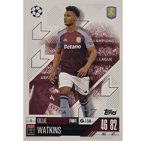 Topps Champions League Match Attax 2024/2025 / 009 Ollie Watkins