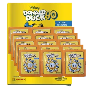 Panini 90 Jahre Donald Duck Sticker / 1x Stickeralbum inkl 15 Stickertüten