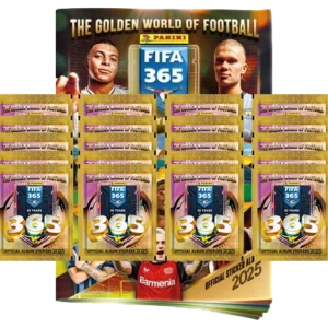 Panini Fifa 365 Sticker 2025 / 1x Stickeralbum inkl 20x Stickertüten