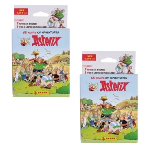 Panini Asterix 65 Jahre Abenteuer Sticker / 2x Eco Blister Pack