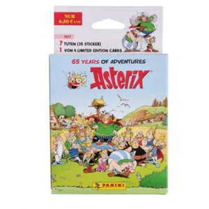 Panini Asterix 65 Jahre Abenteuer Sticker / 1x Eco Blister Pack