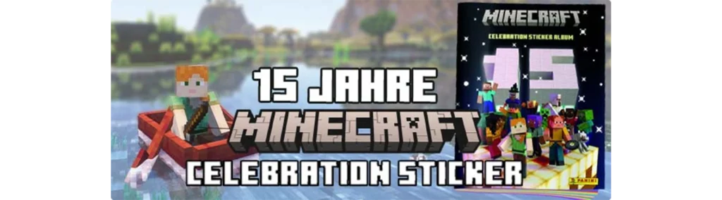 Panini Minecraft Celebration Sticker