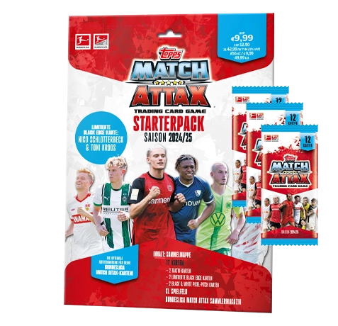 Topps Bundesliga Match Attax 2024/25 / 1x Starterpack inkl 3x Booster