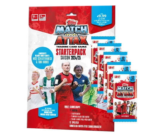 Topps Bundesliga Match Attax 2024/25 / 1x Starterpack inkl 5x Booster