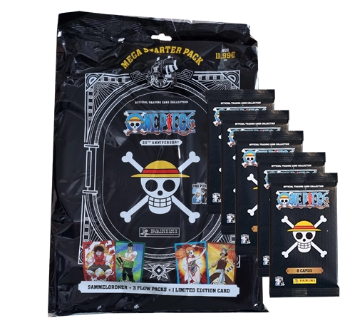 Panini One Piece 25th Anniversary Trading Cards / 1x Starterpack inkl 5x Booster