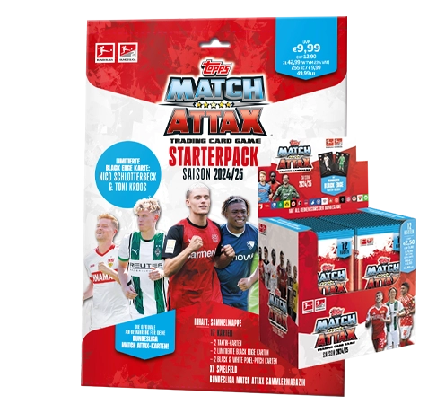 Topps Bundesliga Match Attax 2024/25 / 1x Starterpack inkl 1x Display