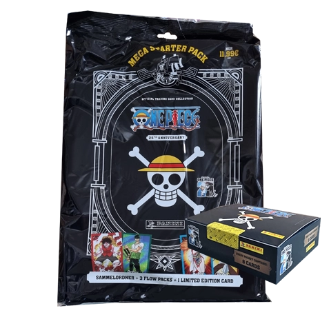 Panini One Piece 25th Anniversary Trading Cards / 1x Starterpack inkl 1x Display je 18x Booster