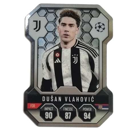 Topps Champions League Match Attax 2024/2025 / Chrome Shield / SH 15 DUSAN VLAHOVIC