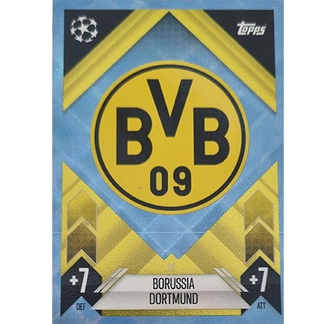 Topps Champions League Match Attax 2024/2025 / 181 BORUSSIA DORTMUND LOGO / Blau Parallel