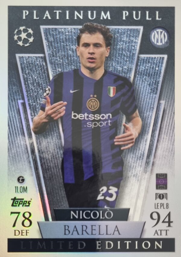 Topps Champions League Match Attax 2024/2025 / LE PL 8 NICOLO BARELLA