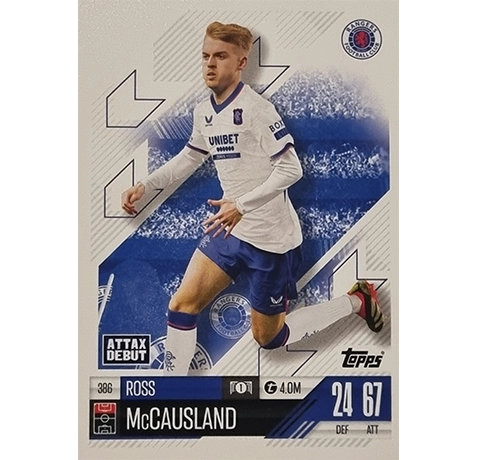 Topps Champions League Match Attax 2024/2025 / 386 Ross McCausland