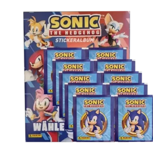 Panini Sonic the Hedgehog Sticker 2024 / Stickeralbum inkl 10x Stickertüten