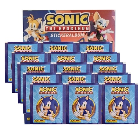 Panini Sonic the Hedgehog Sticker 2024 / Stickeralbum inkl 15x Stickertüten