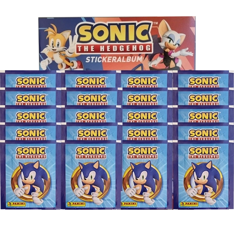 Panini Sonic the Hedgehog Sticker 2024 / Stickeralbum inkl 20x Stickertüten