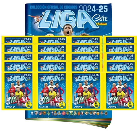 Panini La Liga Sticker 2024-25 / 1x Stickeralbum inkl 20x Stickertüten