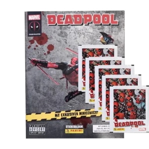 Panini Marvel Deadpool Sticker / Sammelalbum inkl 5x Stickertüten