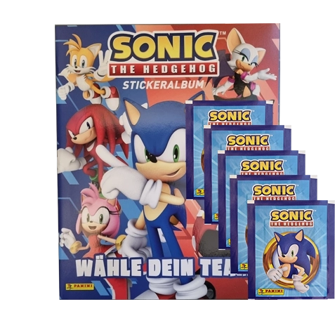 Panini Sonic the Hedgehog Sticker 2024 / Stickeralbum inkl 5x Stickertüten