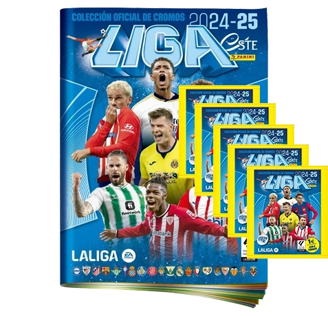 Panini La Liga Sticker 2024-25 / 1x Stickeralbum inkl 5x Stickertüten