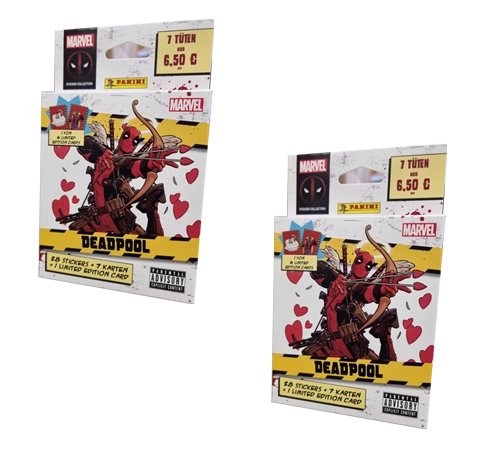 Panini Marvel Deadpool Sticker / 2x Eco Blister Pack