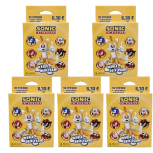 Panini Sonic the Hedgehog Sticker 2024 / 5x Eco Blister Pack