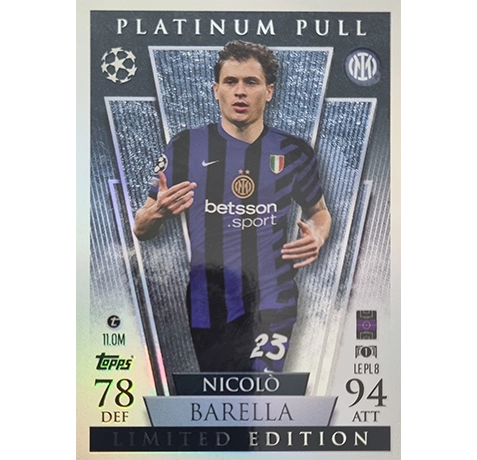 Topps Champions League Match Attax 2024/2025 / LE PL 8 NICOLO BARELLA