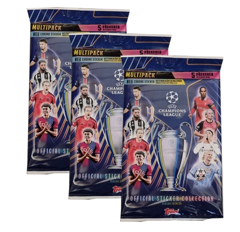 Topps Champions League Sticker 2024/25 / 3x Multipack