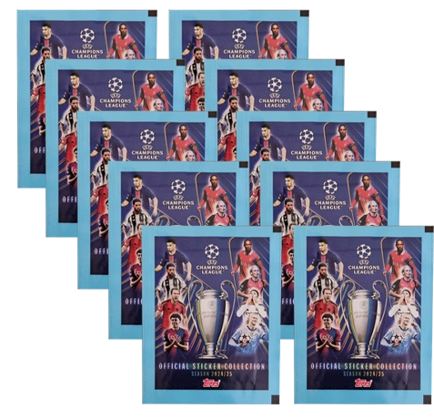 Topps Champions League Sticker 2024/25 / 10x Stickertüten