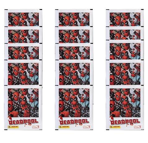 Panini Marvel Deadpool Sticker / 15 Stickertüten