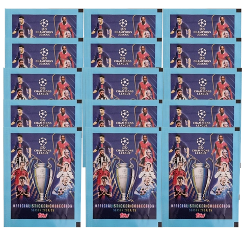 Topps Champions League Sticker 2024/25 / 15x Stickertüten