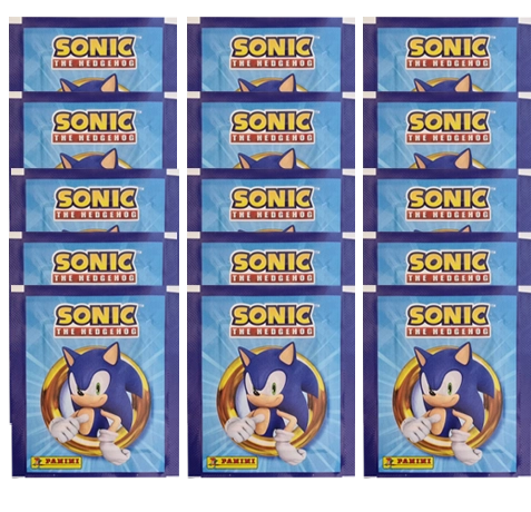 Panini Sonic the Hedgehog Sticker 2024 / 15x Stickertüten