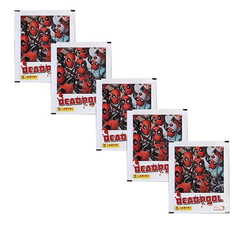 Panini Marvel Deadpool Sticker / 5 Stickertüten