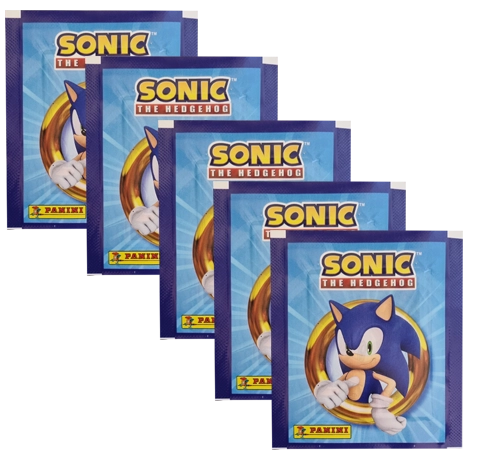 Panini Sonic the Hedgehog Sticker 2024 / 5x Stickertüten