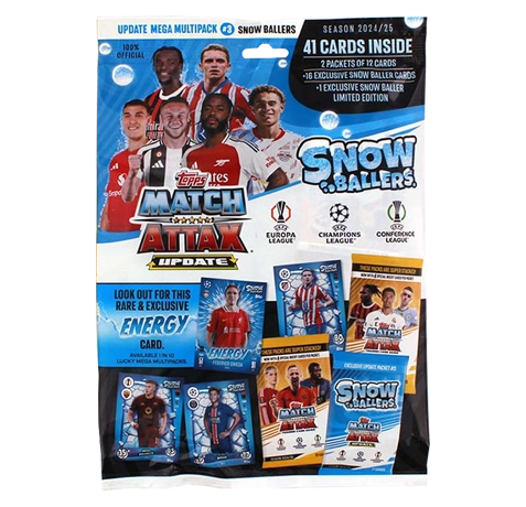 Topps Champions League Match Attax 2024/2025 / 1x Update Mega Multipack 3 - Snow Baller